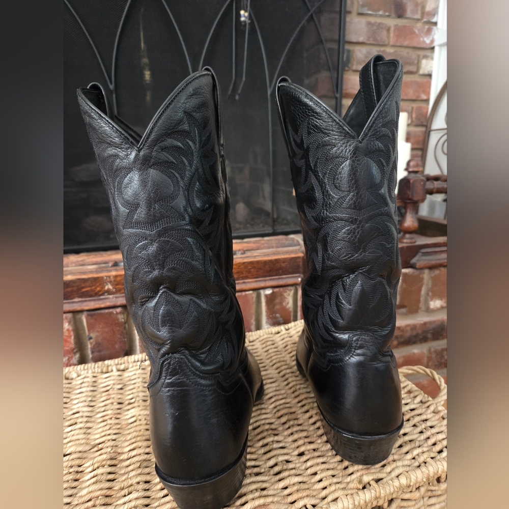 Ariat Heritage Western Boot Black Leather Size 11D - Picture 2 of 8